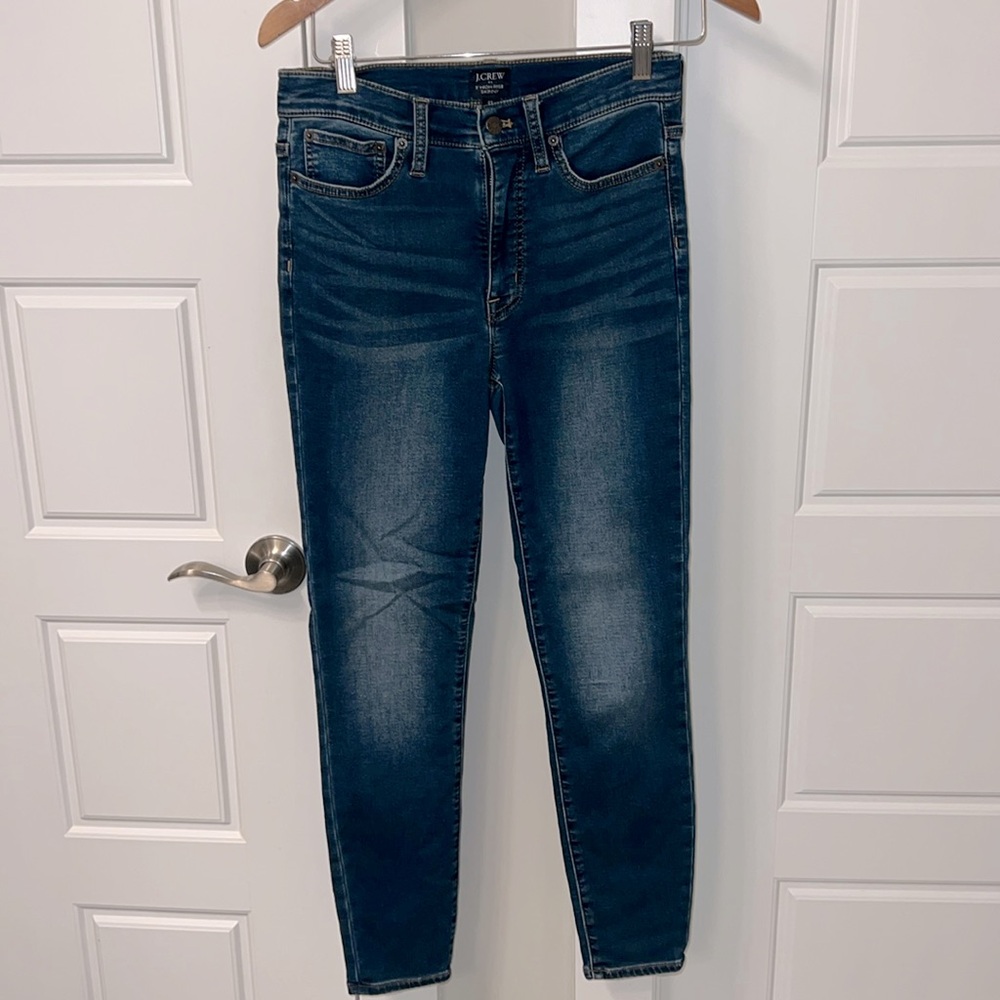 WORN ONCE JCrew 9” High-Rise Skinny Jeans
